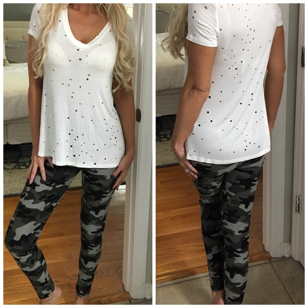 ❤️ LAST 1! Soft Brushed Fabric Camo Leggings - Picture 3 of 5
